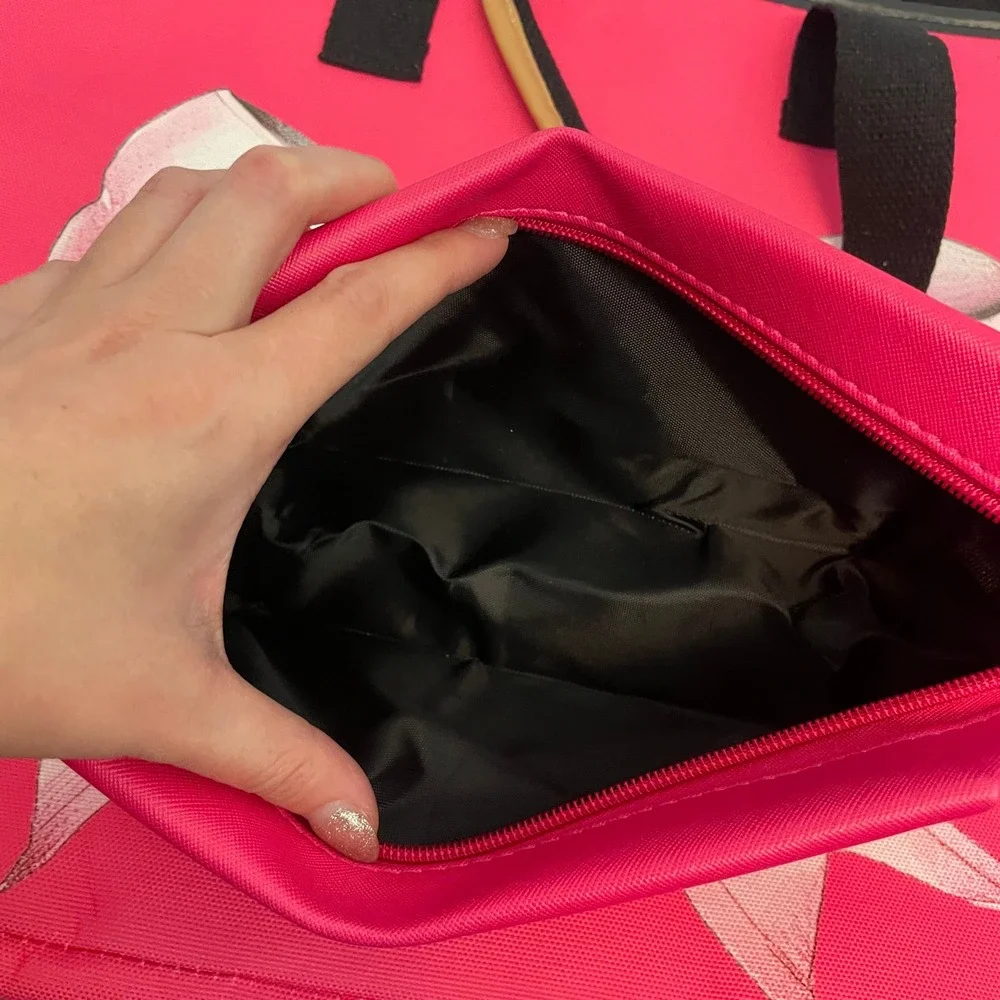 Pink Bow Bag Makeup Pouch Travel Toiletry Organizer Bundle - Size‎ OS